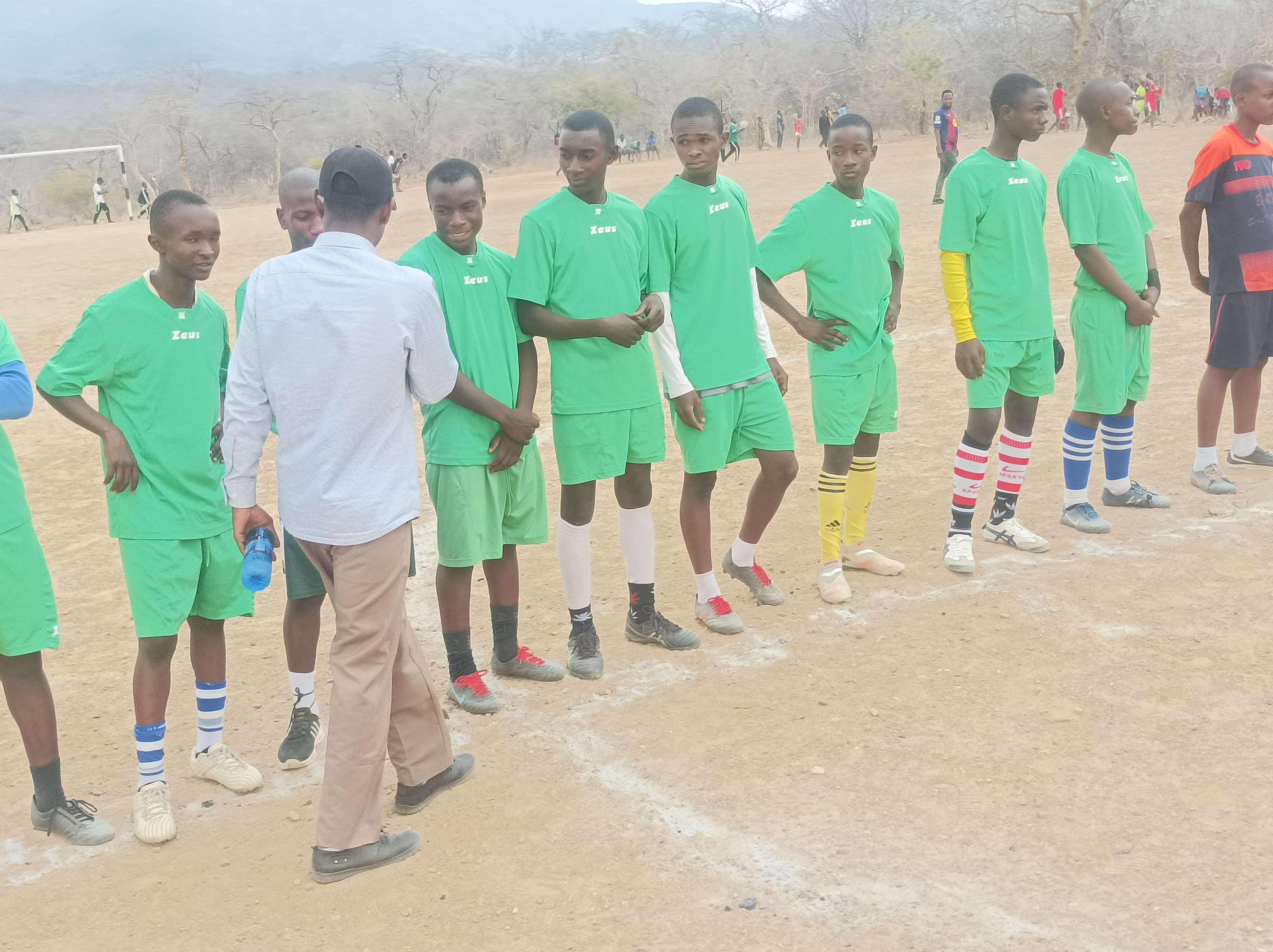School Manager Present Before the Football Match
