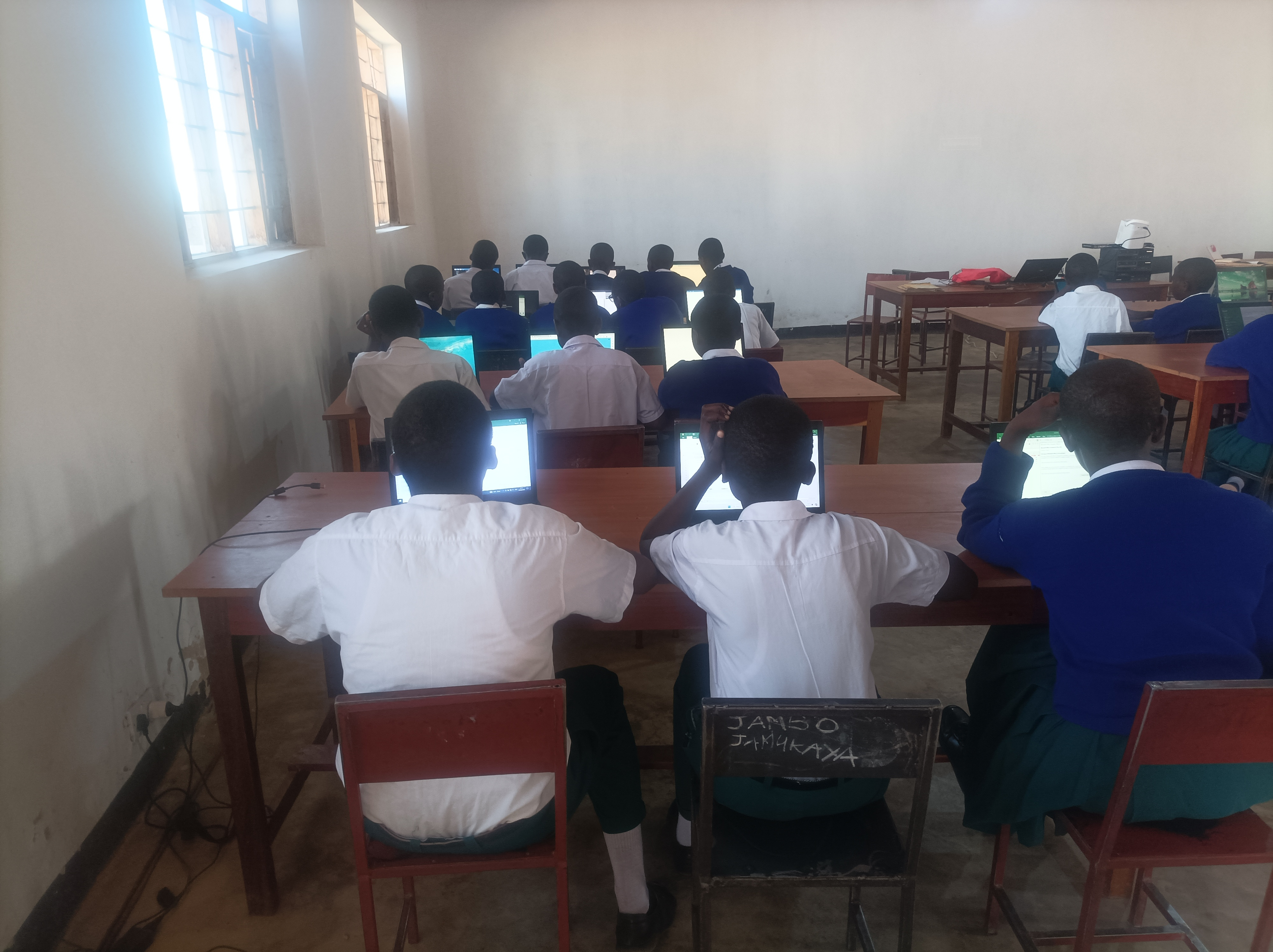 Our Students in the Computer Room